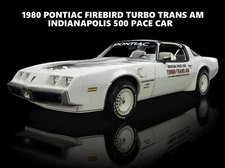 1980 Pontiac Firebird Turbo Trans Am New Metal Sign: Indy 500 Pace Car