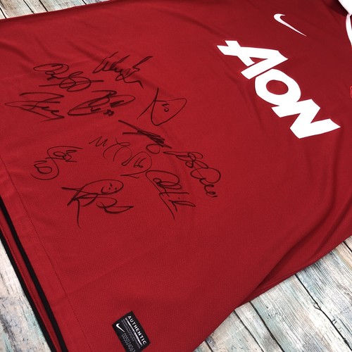 Manchester United 2011 Autograph Jersey Giggs Berbatov Ferdinand Da Silva Park L - Picture 7 of 12