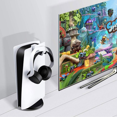 Curved Plastic Sturdy Earphone Hook Holder Hanger Mount For Sony PS5 Headphones - Picture 22 of 22