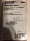 Sigma 14249 Sigma Horizontal Gfci Outlet Cover Wp 2-13/16 "X4-9/16 "X2 " Al  2PK