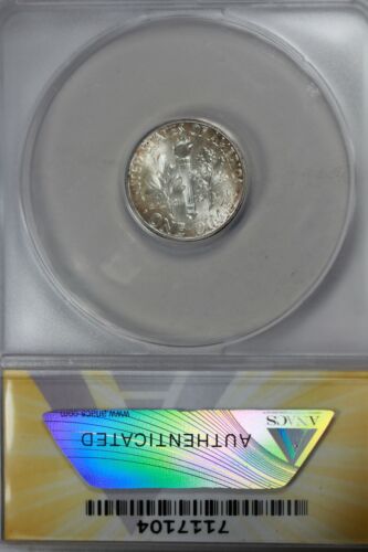 1950 .10 ANACS MS 67 FSB Roosevelt Dime, Roosevelt Head 10C - Picture 2 of 2