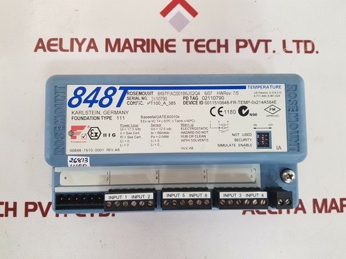 Rosemount 848t fieldbus temperature transmitter 848tfias001b6js2q4 - Picture 5 of 7