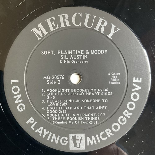 Sil Austin and his Orchestra Soft, Plaintive and Moody/MERCURY NM/NM Poly Sleev - Picture 5 of 5