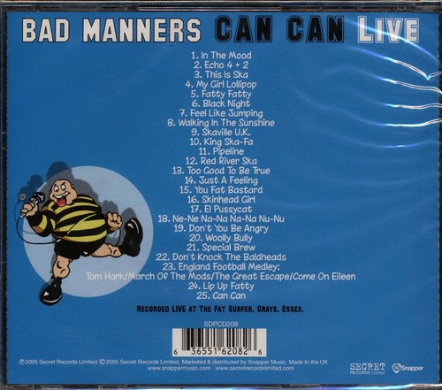 CD Bad Manners - Can Can Live - Picture 2 of 2