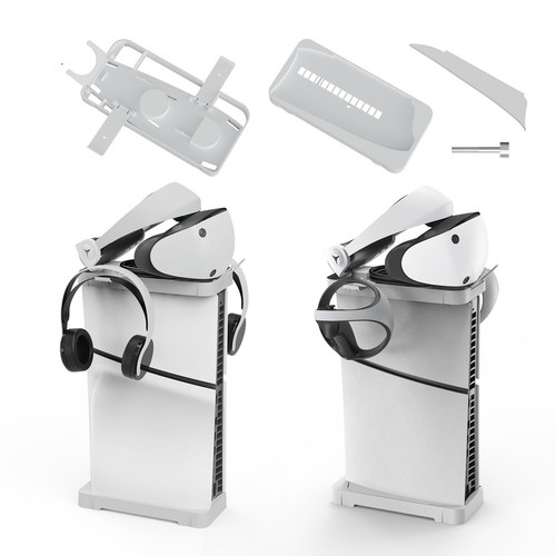 Kit staffe di montaggio per casco da gioco PS5 supporto cuffie supporto gioco accessori - Foto 11 di 13