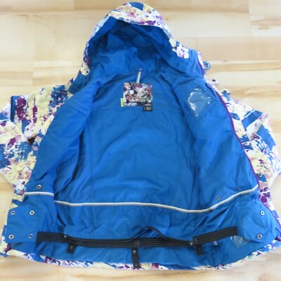 Burton Dry Ride Ski Snow Jacket Women Small Colorful Paint