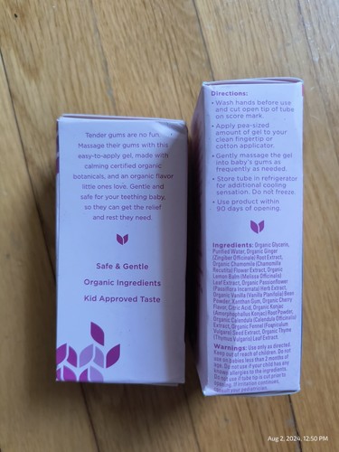 2 Pack Hyland's Naturals Nighttime Baby Teething Gel Organic Exp 3/25+ Cherry - Picture 5 of 5