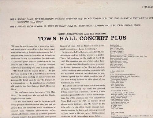 Louis Armstrong and His Orchestra - Town Hall Concert Plus Vinyl LP - Picture 11 of 24