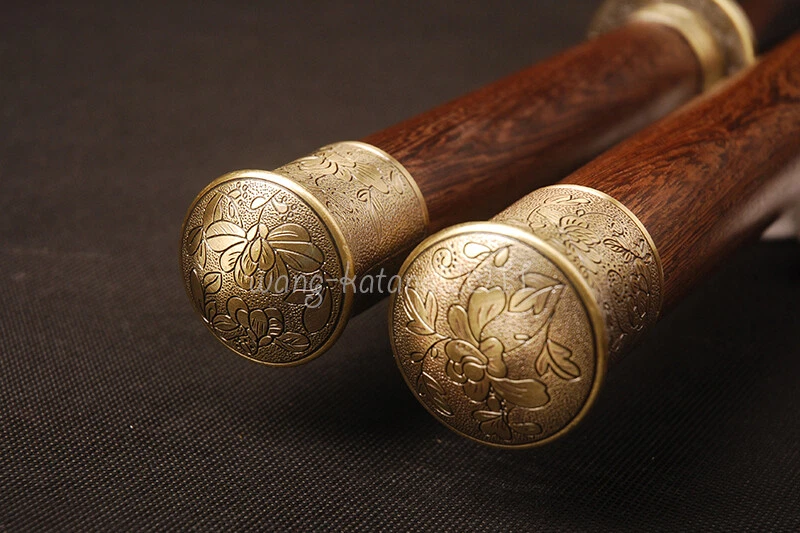 Espada afilada recta Dao de acero doblada Damasco de 30"" de palo de rosa Foto 4 de 4