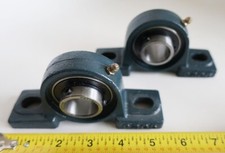 (2) TWO-BOLT HOUSING ASSY P205 W/BEARING UC205-16, FARM EQUIPMENT, METALWORKING