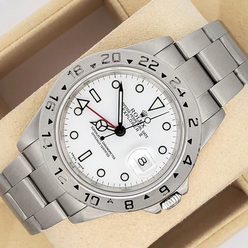 Rolex Explorer II 40mm Polar White Steel Oyster Watch 16570