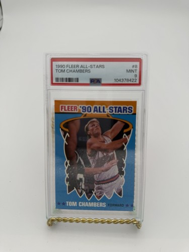 TOM CHAMBERS Phoenix Suns 1990 Fleer All-Stars #8 PSA 9 Mint