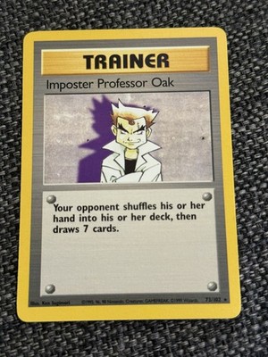 IMPOSTER PROFESSOR OAK - 73/102 - Base Set - Pokemon Card - EXC