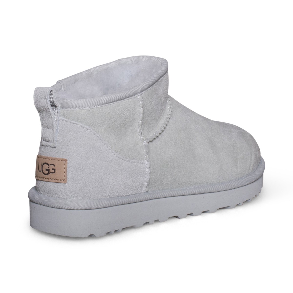 UGG CLASSIC ULTRA MINI GOOSE SUEDE SHEEPSKIN GREY WOMEN'S