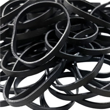 Tactical Rubber Bands Size 64 3 1/2" X 1/4" , 100 Pcs Black Wide Thick Large S