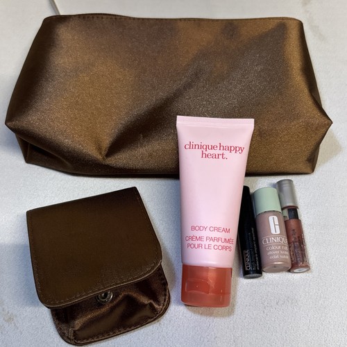 VTG Clinique Gift Bag w/ Original Samples Lipgloss Mascara Colour Rub Bodycream - Picture 2 of 22