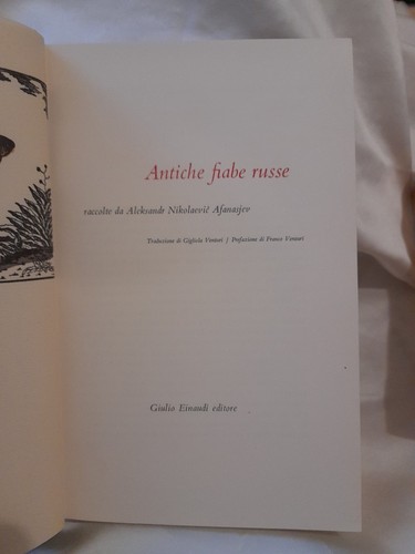 Millenni A. N. Afanasjev Antiche fiabe russe Einaudi 1953 1^ Edizione - Bild 2 von 8