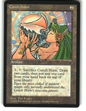 Magic the Gathering - Fallen Empires Conch Horn 1994 Rare