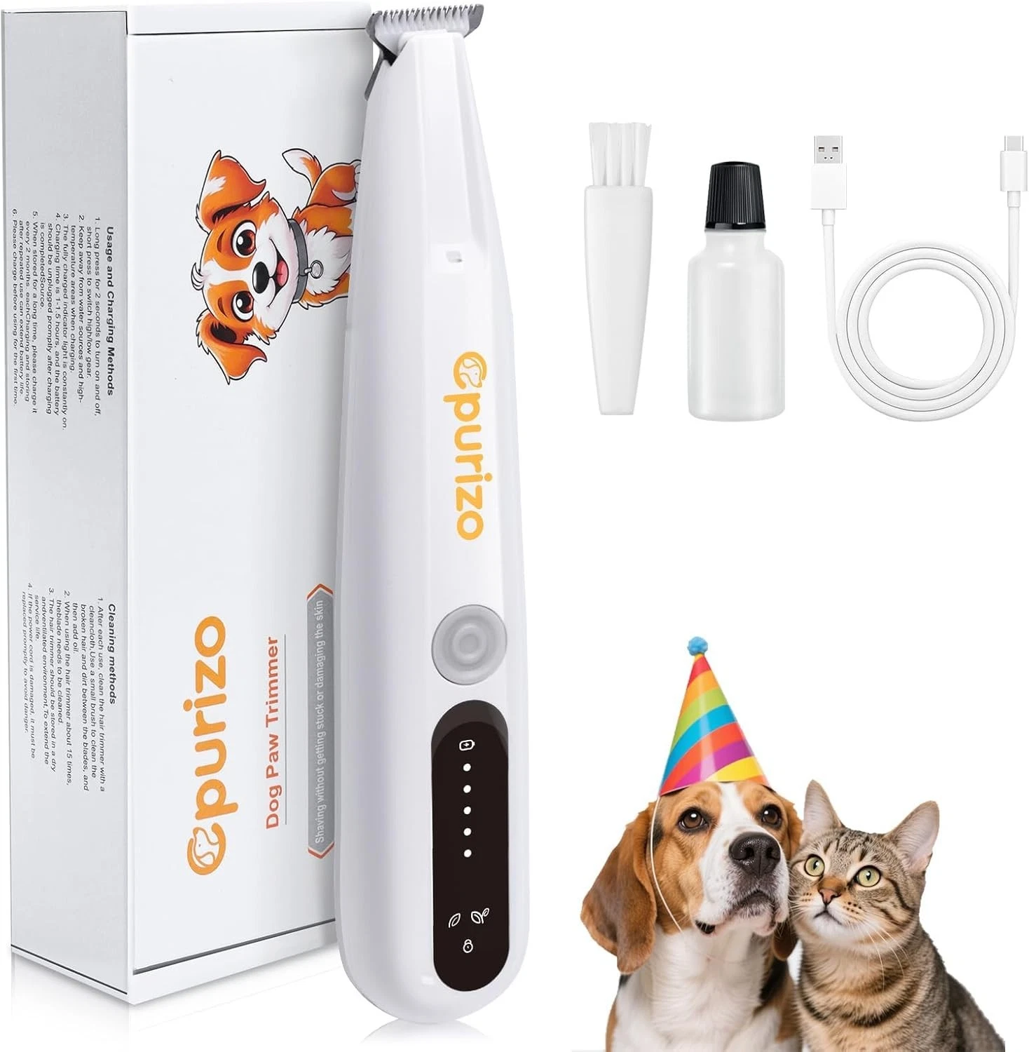 Cortadora de Pelo Cortapelos Profesional Para Perros Maquina Cortar Pet Grooming