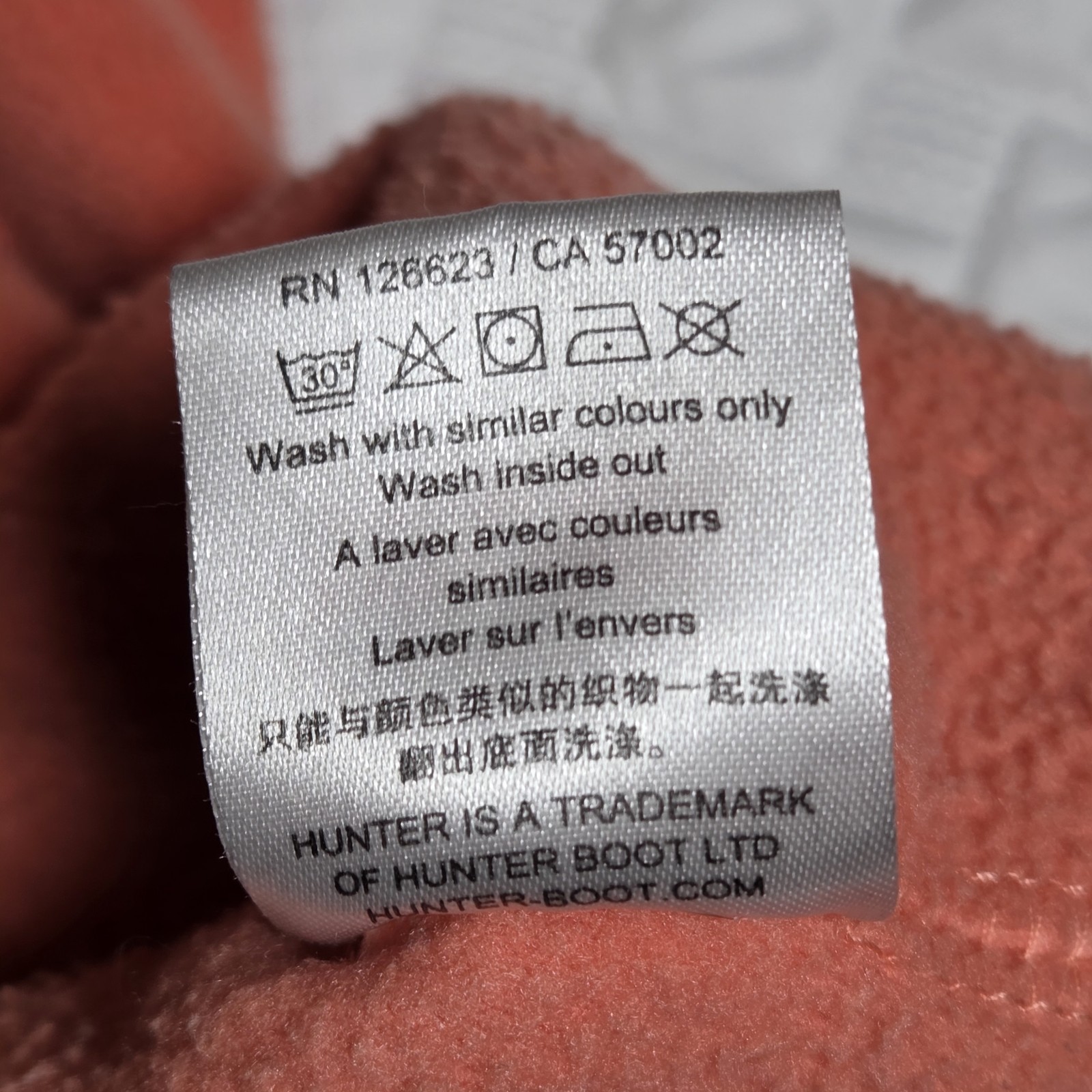 Hunter  Boot Inserts Orange White Checkered M Rare - image 7