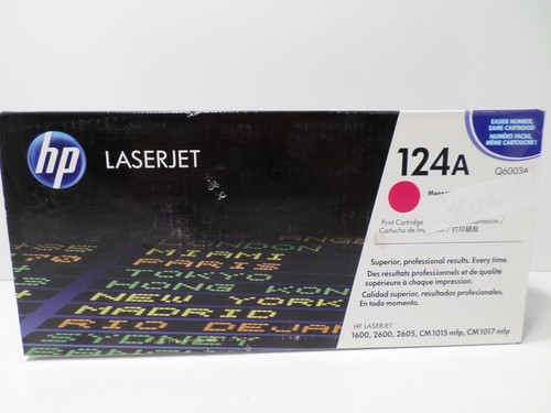 Original HP 124A Tonerkartusche Magenta Q6003A minimale Delle im Karton - Bild 1 von 4