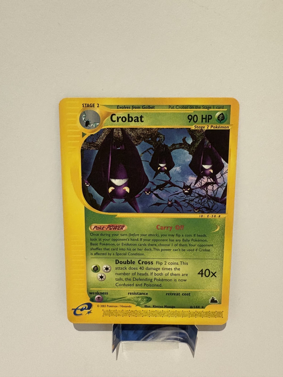Pokemon Card - Crobat Skyridge 6/144 Rare NM