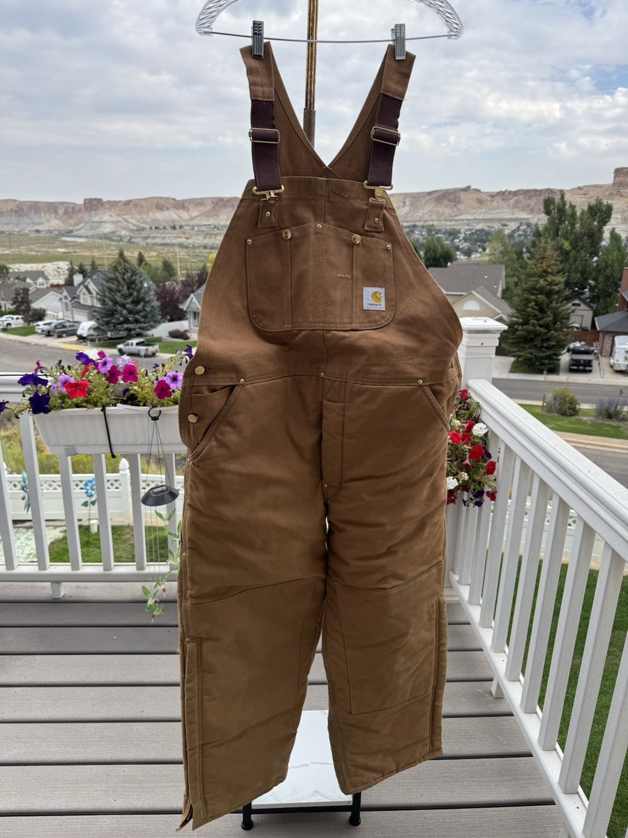 Carhartt BIB OVERALL 30 X 32 ブラウン Amazon.co.jp: カーハート Carhartt メンズ リラックスフィット