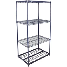 Nexel Nexelon 4 Tier Wire Shelving Unit 1 Heavy Duty Shelf 36"W x 18"D x 86"H