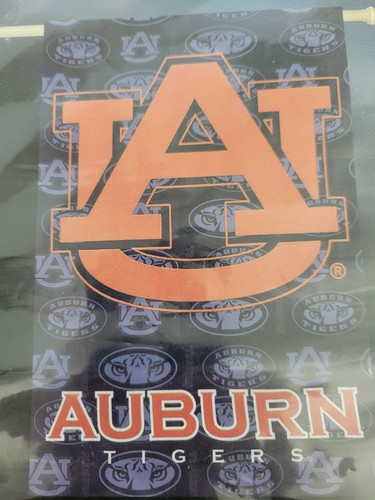Auburn University Tigers Two-sided Suede Glitter Yard Flag (29"x43" Team Sports)