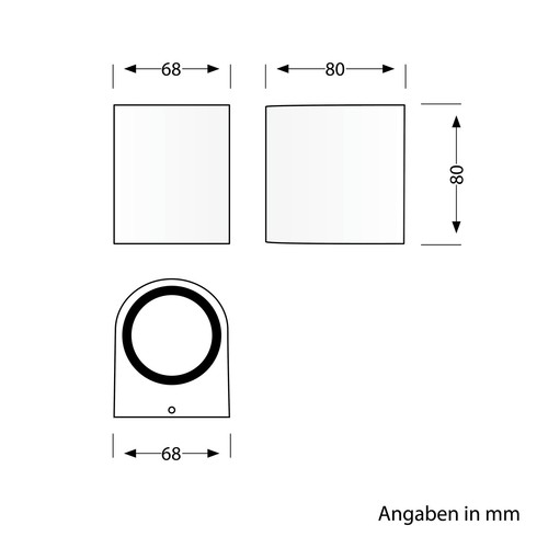 Aplique de pared ALSE downlight para exterior aluminio gris redondo incl. - Imagen 8 de 8