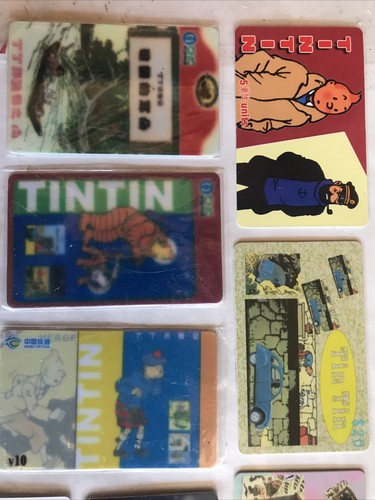 Tintin Cartes Téléphonique Asiatique - Photo 2/8