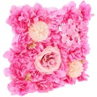 Flower Wall Panel Artificial Flower Wall Panel Cloth Rose Flower Panel for
