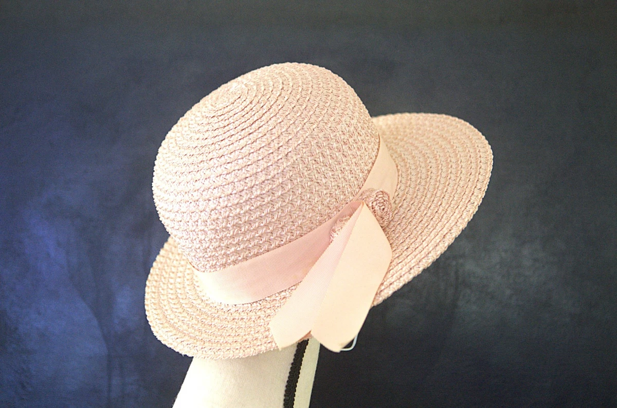 Pink Straw 1950s Vintage Hats for Women | eBay display picture 2