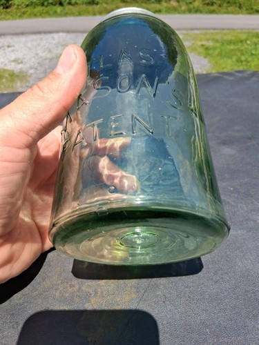 Vintage Olive Green Atlas Masons Jar - Picture 14 of 15