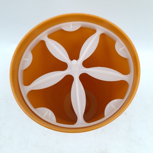 Vintage Tupperware Quick Mixer Shaker Blender Container Blender & Lid Orange - 第 5/7 張圖片