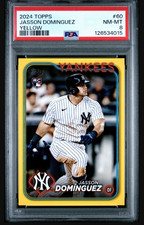 2024 TOPPS 60 JASSON DOMINGUEZ YELLOW RC PSA 8