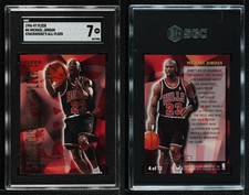 1996-97 Fleer Stackhouse's All-Fleer Michael Jordan #4 SGC 7 HOF