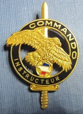 France FRENCH COMMANDO TRAINING CENTRE INSTRUCTEUR Breast Badge  Drago