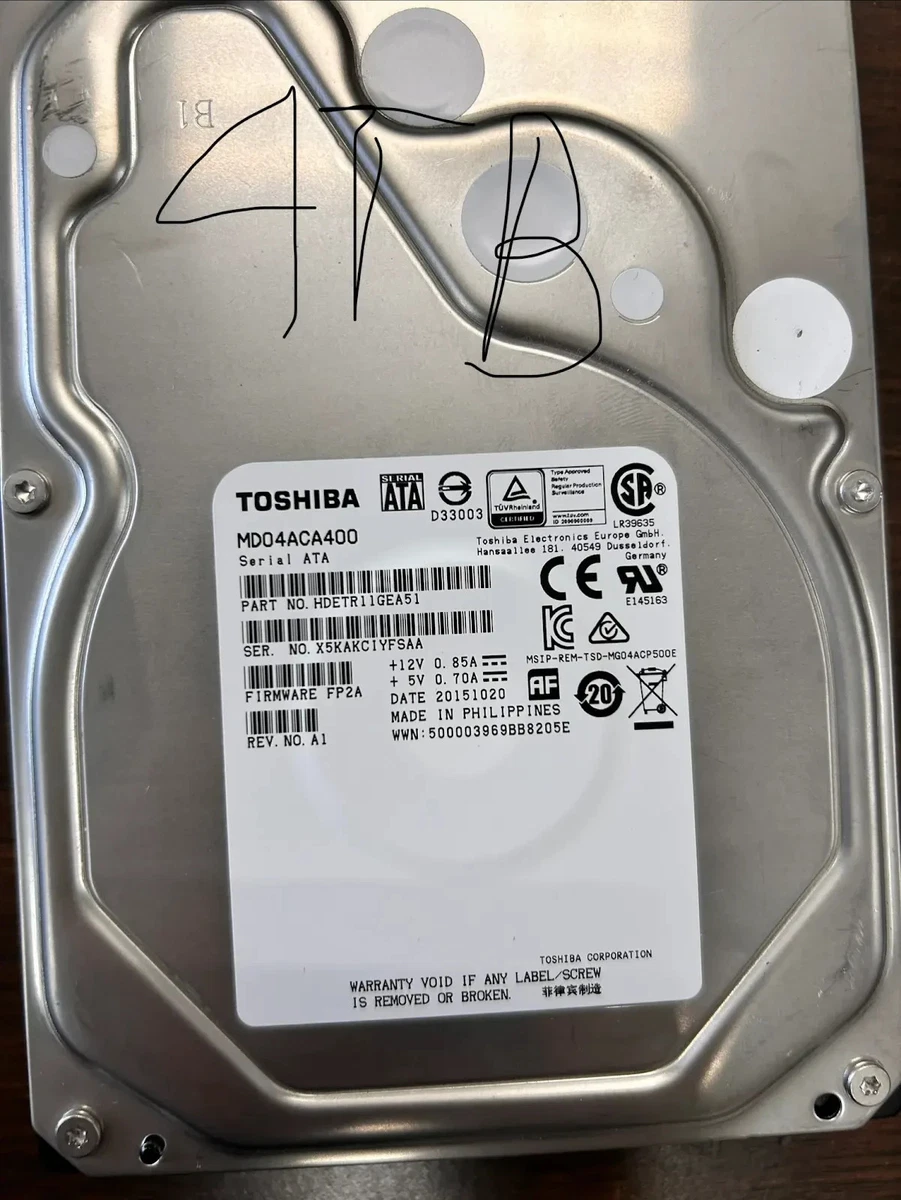 Toshiba 64 MB Cache Internal Hard Disk Drives 7200 RPM Rotation