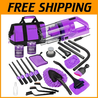 #ad High Power Car Vacuum with Detailing Accessories $98.99