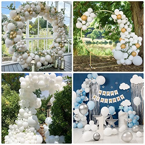 129pcs Balloons Different Sizes 18 12 10 5 Inch for Garland Arch,Party White - Picture 6 of 7