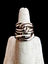 DAVID YURMAN 925 STERLING BAMBOO THEME RING