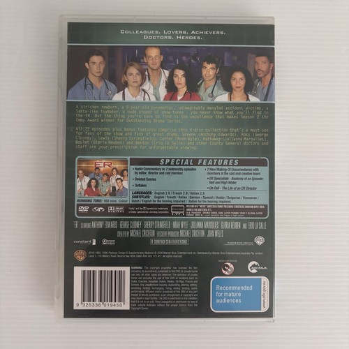 ER Season 2 Region 4 DVD 8 Double-sided Discs 2004 - Free AU Post - Picture 2 of 5