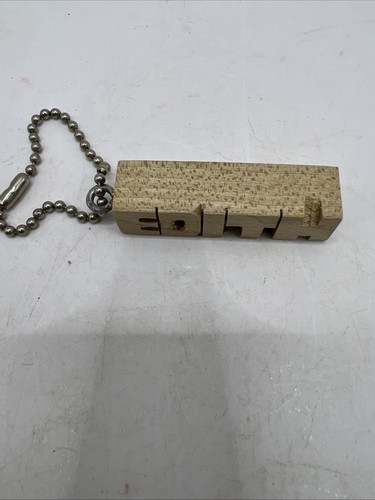 Vintage Schlüsselanhänger aus Holz - Name EDITH personalisiert - Bild 4 von 5