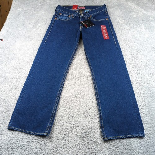 Vintage Y2K Levis Type 1 Jeans Jungen 16 Reg Blau Real Loose Straight Denim Weite - Bild 5 von 22