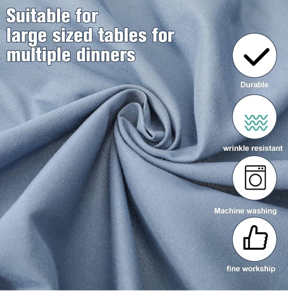 6 pcs 90x132 RECTANGLE POLYESTER TABLECLOTHS Wedding Party Reception WHOLESALE - Image 4 of 4