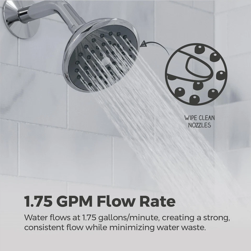 Pfister Willa Tub & Shower Trim Kit, Valve and Cartridge Included, 8P8WS2MALSCC - Image 4 of 4