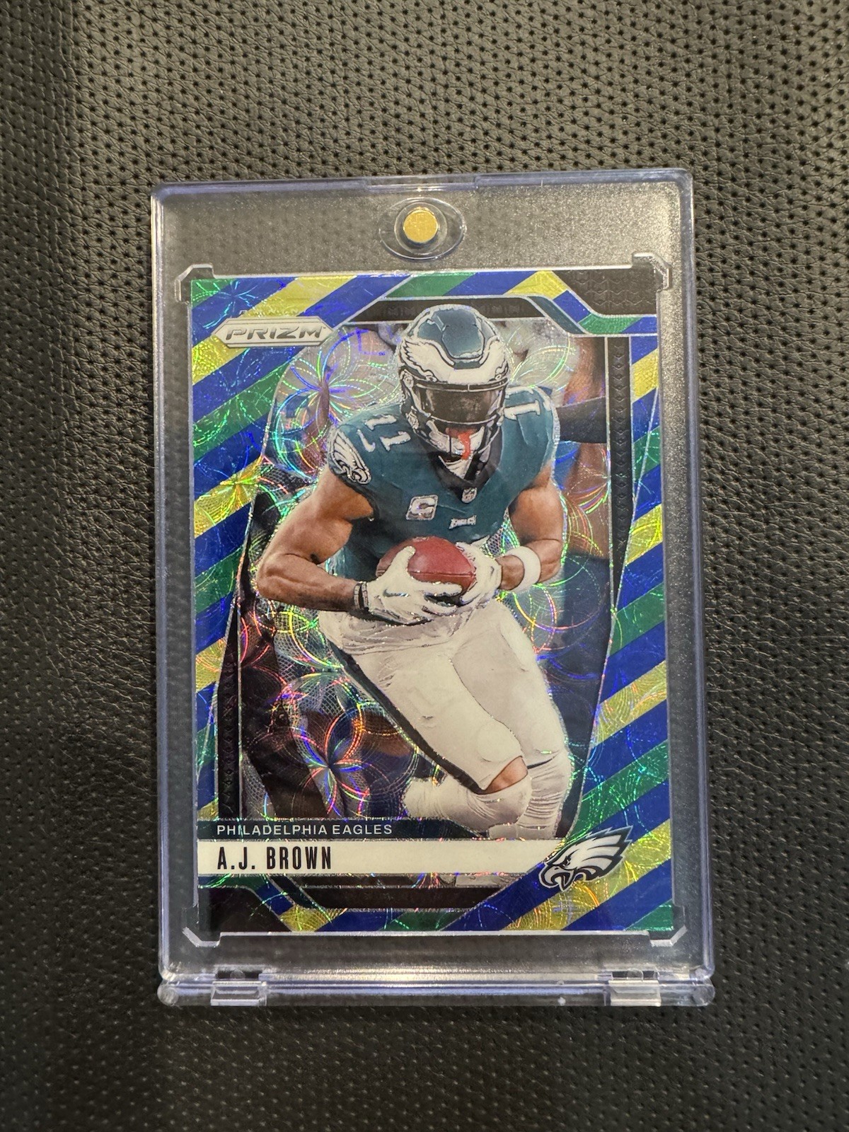 2024 Panini Prizm Football A.J. Brown Choice Blue Yellow & Green Prizm #233