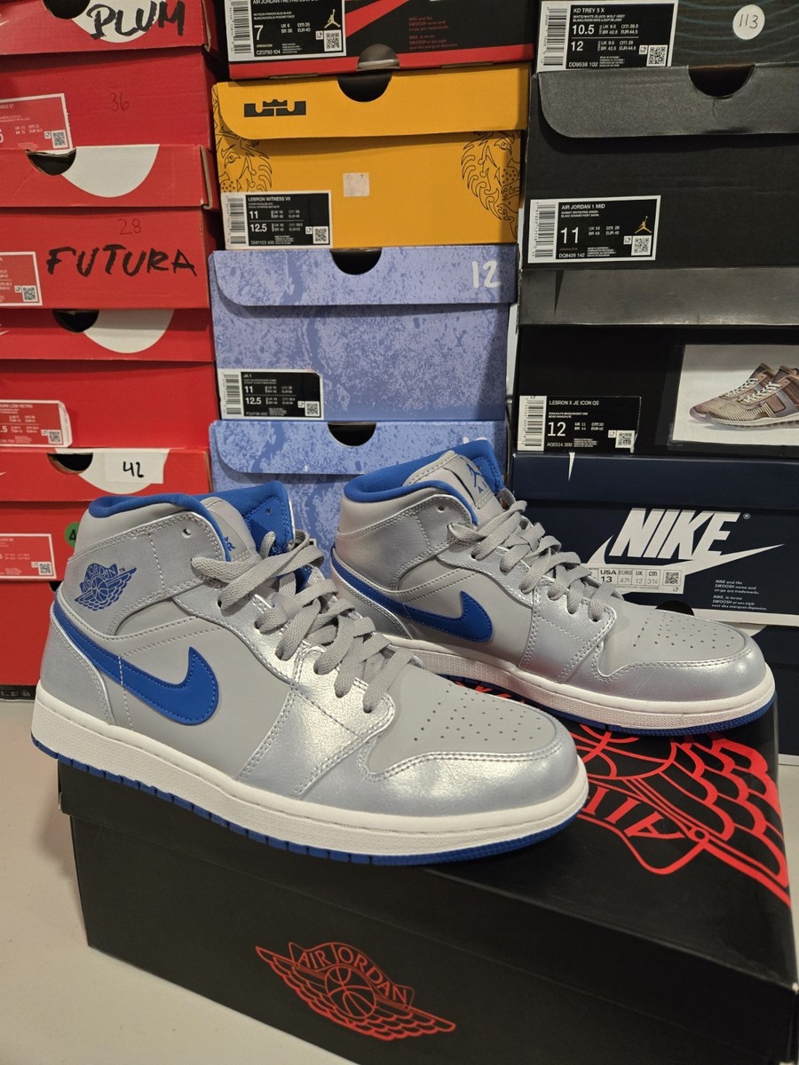 JORDAN 1 MID WOLF GREY | eBay