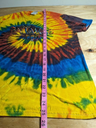 Bahamas Nassau Camiseta Pequeña Tie-Dye Retro Camiseta 100% Algodón Preencogida - Imagen 4 de 7